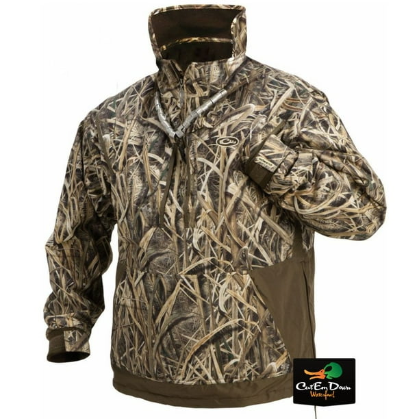 DRAKE WATERFOWL MST FLEECE LINED PULLOVER 2.0 JACKET BOTTOMLAND CAMO XL